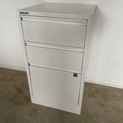 Bisley Steel Filing Cabinet 3 Drawer Office File Cabinet White