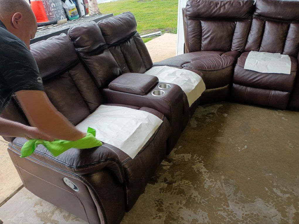 Leather Couch Sectional 