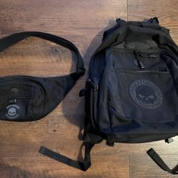 Original Harley Davidson Back Pack and Fanny Pack combo 