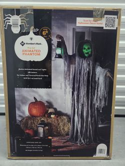 Halloween Decor Member's Mark Pre-Lit Animated Phantom 6ft