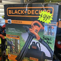 Black And Decker Leaf Vac/Blower  New 