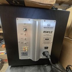 Monitor Audio RSW12 digital subwoofer featuring a 500-

watt Class D amplifier.