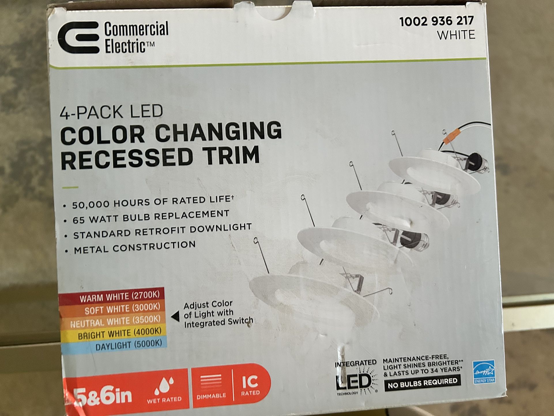 LED Color Changing Recessed Trim