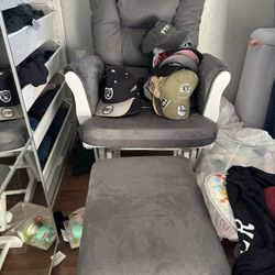 Rocking Chair And Stool