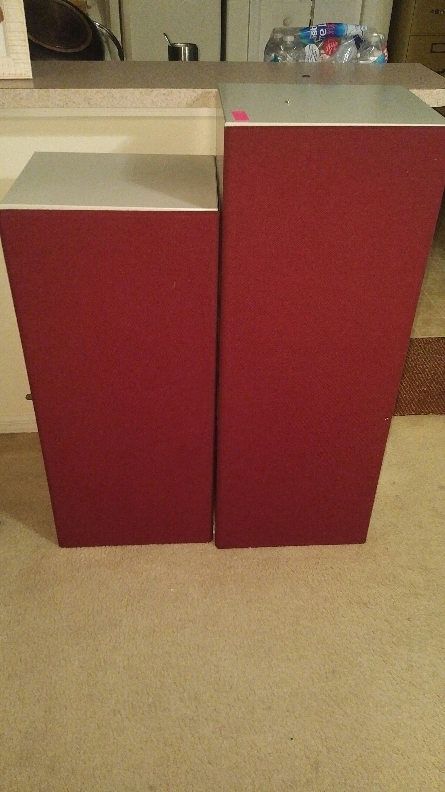 One lot of 2 Overhead Storage Cabinets with ONE Key