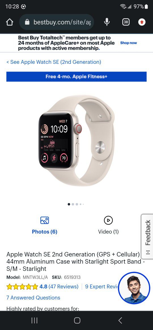 Apple Watch SE New 2nd Generation 