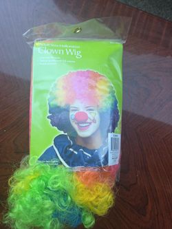 Rainbow Clown wig