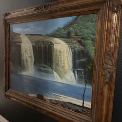 Beautiful Waterfall Painting 