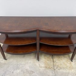 Brown Console Table. Has Water Spot. (See Pictures)