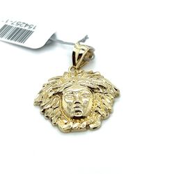 10kt Gold Small Medusa Head Pendant 2.80grams 154257 11