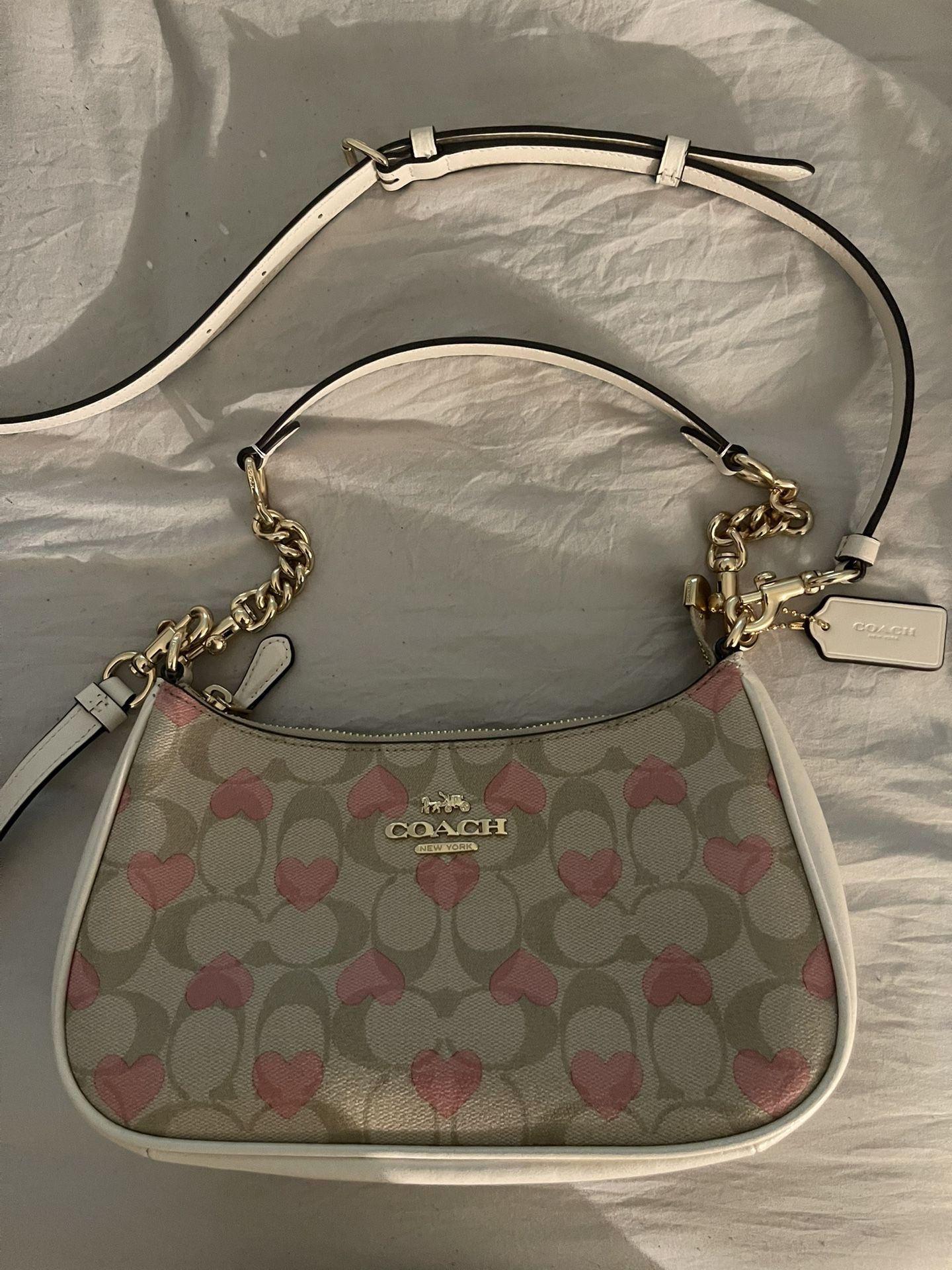 Coach Teri Heart Print Bag