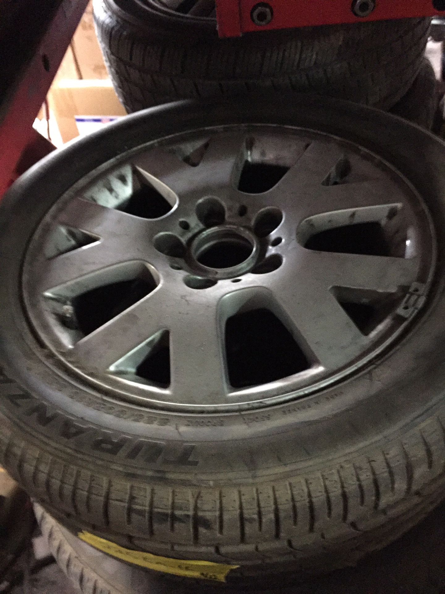 Bmw 3 series 16” rim and 225-50-r 16 tire never used $220obo