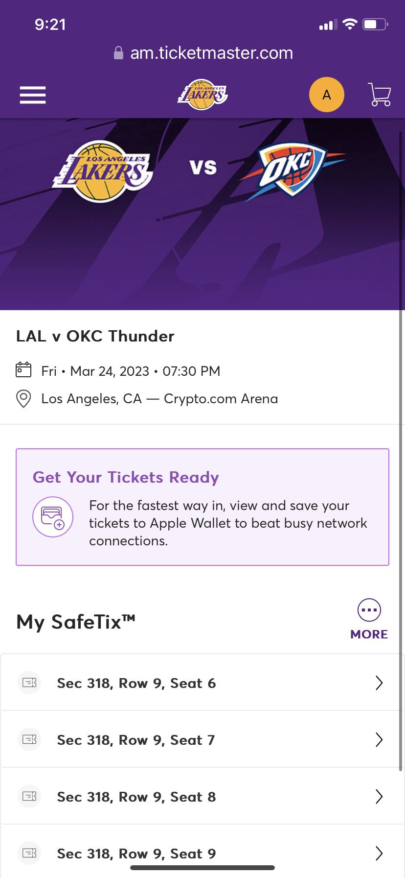 Thunder Vs Lakers Friday Night