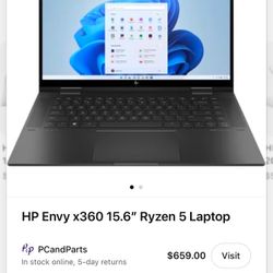 HP ENVY x360 2-in-1 Laptop – Touchscreen – 8GB RAM – Like New