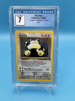 Snorlax 1999 Pokemon Jungle Holo Unlimited 11/64 - CGC 7