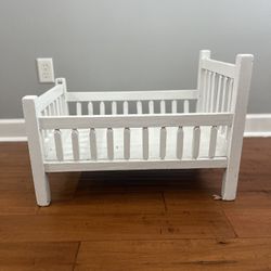 vintage toy doll crib 