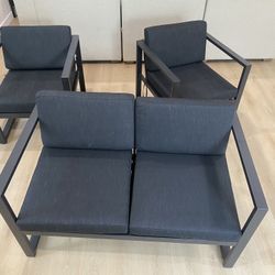 Zenas 4 - Person Outdoor Seating Group with Cushions