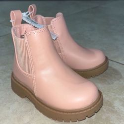 Old Navy Toddler Girl’s Pink Ankle Boots, Size 5