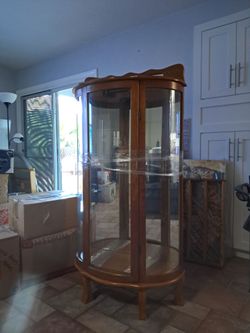 Wood Display Cabinet