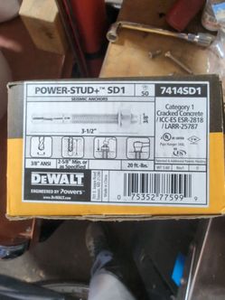 Fasteners, screws, anchors