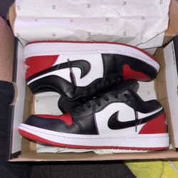 Jordan 1 Low "White/Black/Varsity Red"