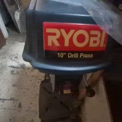 Ryobi 10" Drill Press. Excellent Condition. Includes Chuck Key.