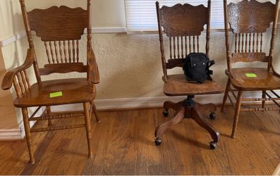 Solid wood chairs