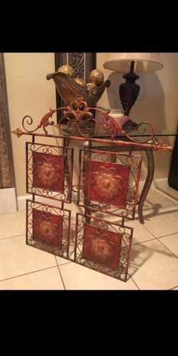 Wrought iron wall decor