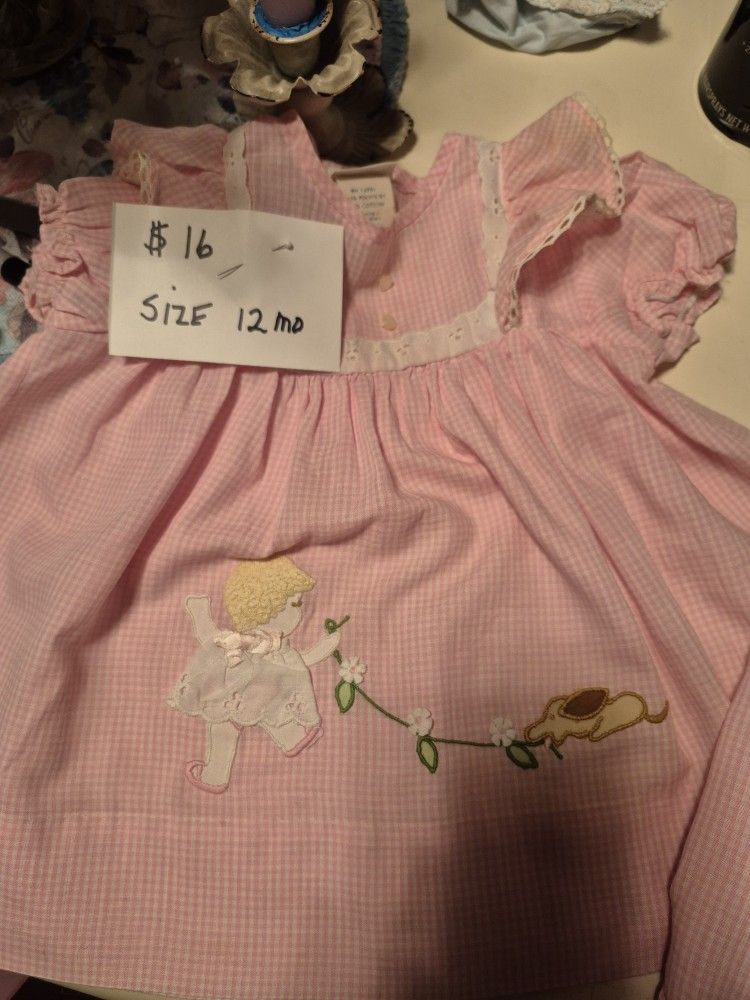 VINTAGE 1977 BABY GIRL CLOTHES