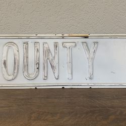 Decorative Road Sign