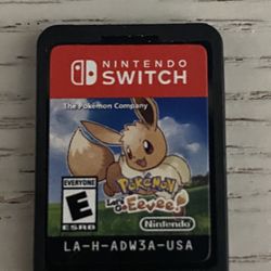 Pokémon Let’s Go Eevee for Nintendo Switch Cartridge only, fully tested and plays great. Ready to play.