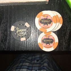 Poker Chips Old Las Vegas