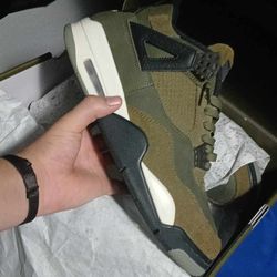 Jordan 4 Medium Olives 