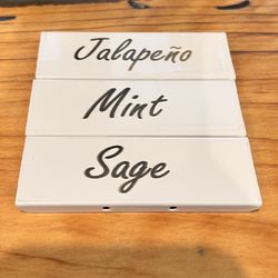 Laser Engraved Custom Garden Tags