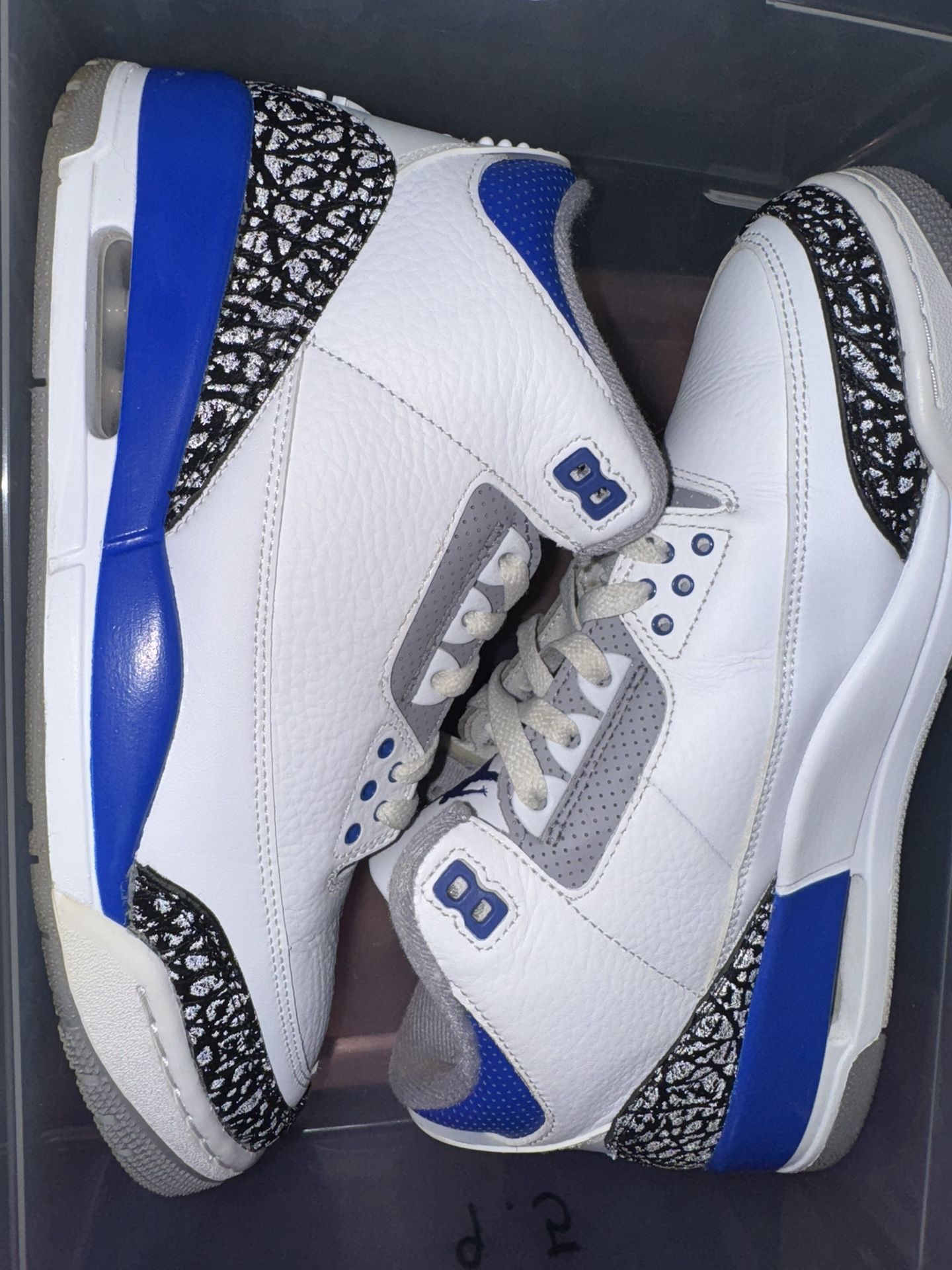 Size 9.5 men’s Sneakers Shoes Retro 3 Racer Blue