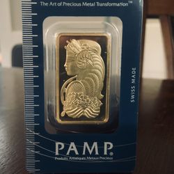 Pamp Suisse 1 Oz. Gold Bar