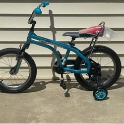 New, Price Firm, Schwinn Kids' 16-inch Krate EVO Bike, Burnout Blue