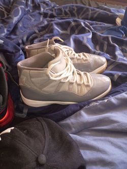 Air Jordan 11 Cool Grey High-Top Sneakers