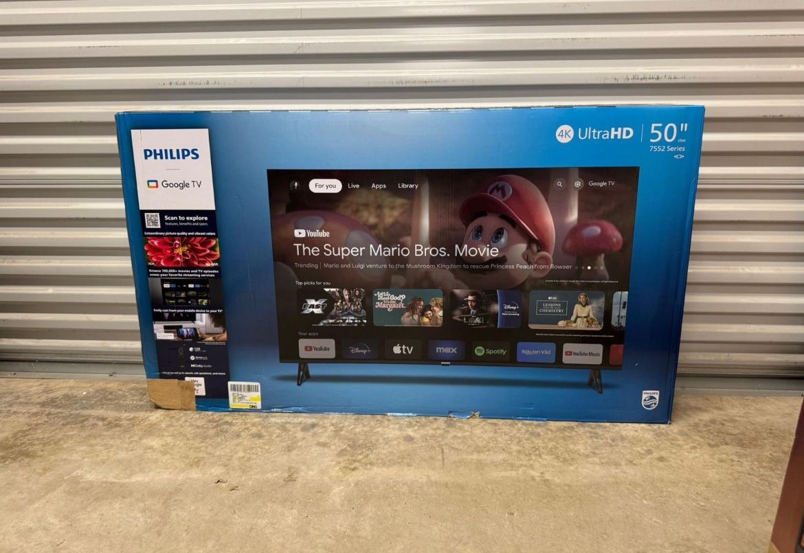 Hd391 50” Philips smart 4k led Uhd tv floor model