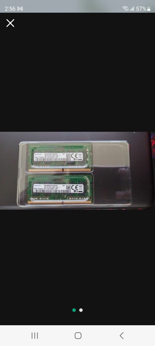 Samsung 8gb DDR4 Memory 4x2 Pc4 2400t