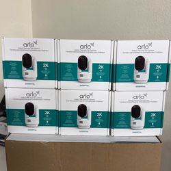 Arlo Essentials 2K Night Vision 360 Degree Indoor Cameras (6-Pack)