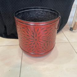 Metal / Steel Flower Pot, Flower Pot, Outdoor Gardening Bucket Equipment