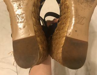 Louis Vuitton wedge sandals. for Sale in Fort Worth, TX - OfferUp