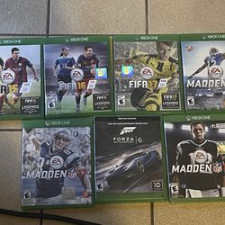 Xbox One Games FIFA / Forza / Madden  ((sold Together)) 
