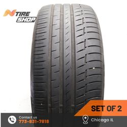 Set of 2 Used  5/32  Summer Run Flat  275/40R22  107Y  Continental  PremiumContact 6 SSR