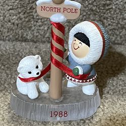 Hallmark 1988 Frosty Friends North Pole  Ornament 9th in the series