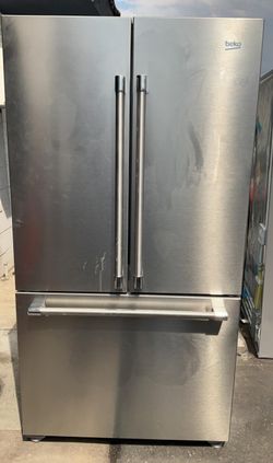 Beko 3-Door Silver Fridge

