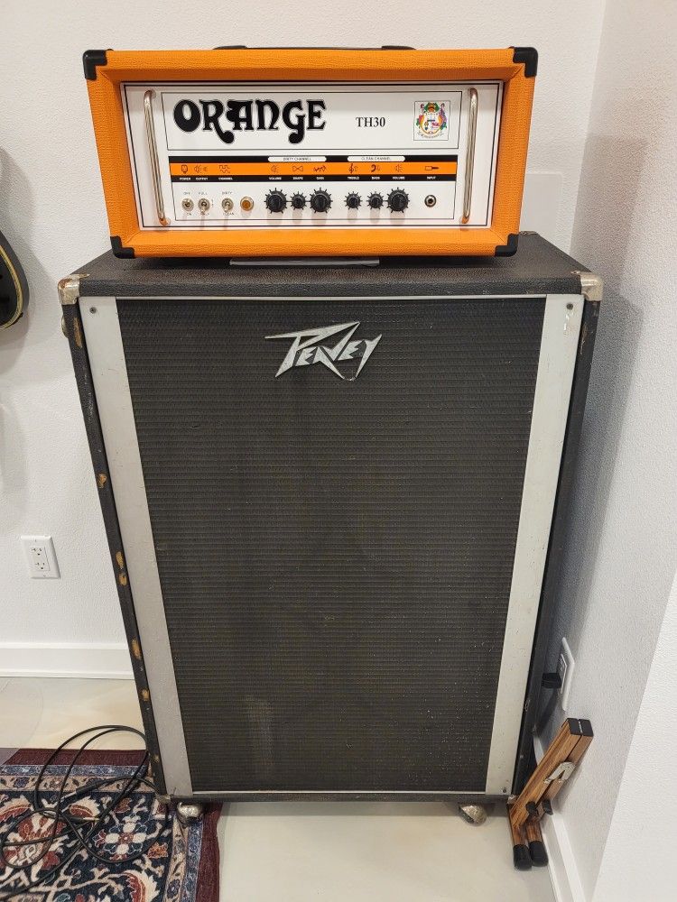 Orange Amp Head TH30 Peavy 4 Speaker Stack