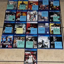 PlayStation 4 Video Game PS4 PS5 Mega Collection Selling Individually