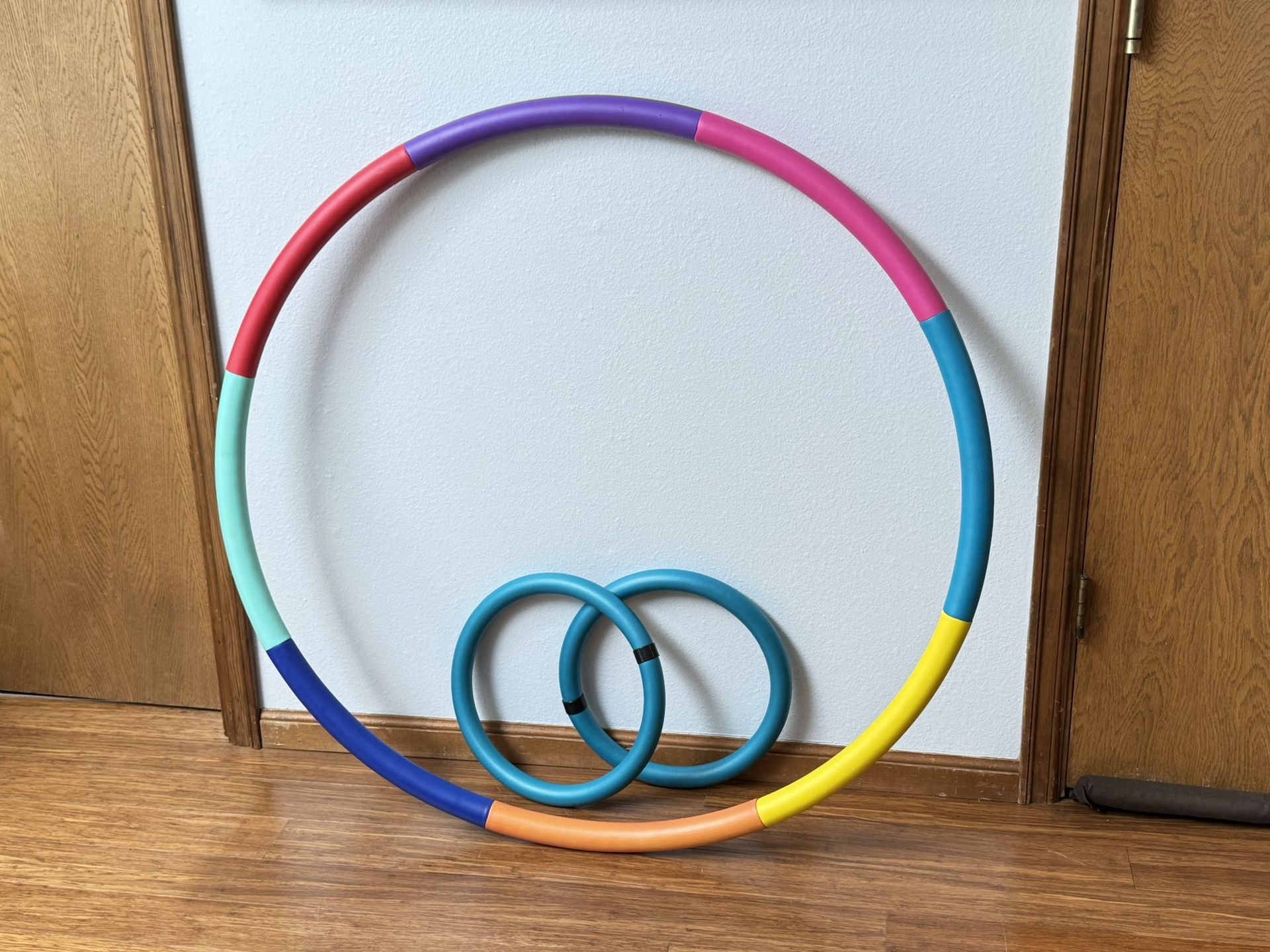 Weighted Fitness Hula Hoop & Weighted Arm Hoops Set - For Adults